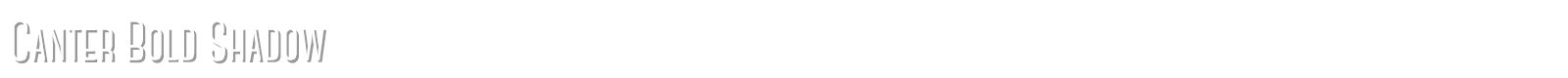 Canter font preview